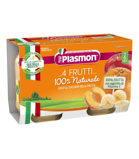 PLASMON OMO 4FRUTTI 2X104G