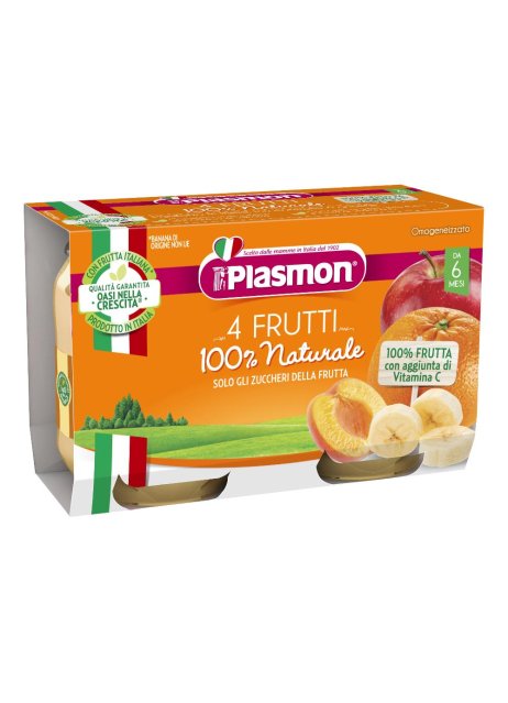 PLASMON OMO 4FRUTTI 2X104G