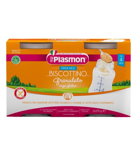 PLASMON BISC GRAN S/GLUT 2X374G