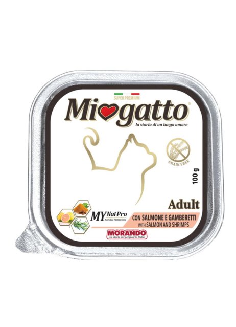 MIOGATTO ADULT SALM/GAMB 100G