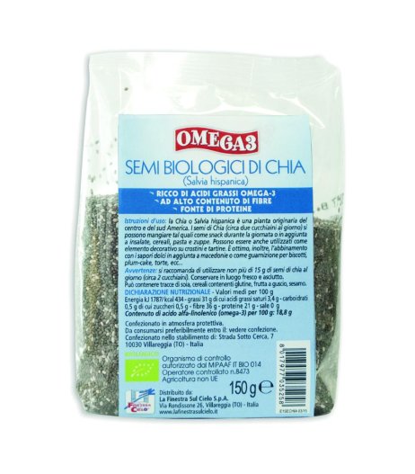 OMEGA 3 SEMI DI CHIA BIO 150G