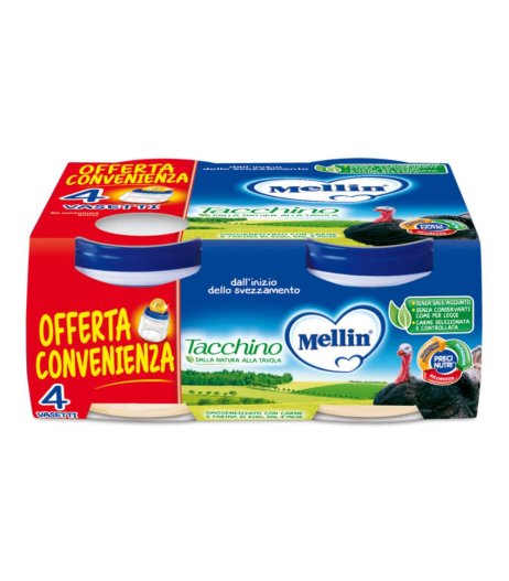 MELLIN OMOG TACCHINO 4X80G