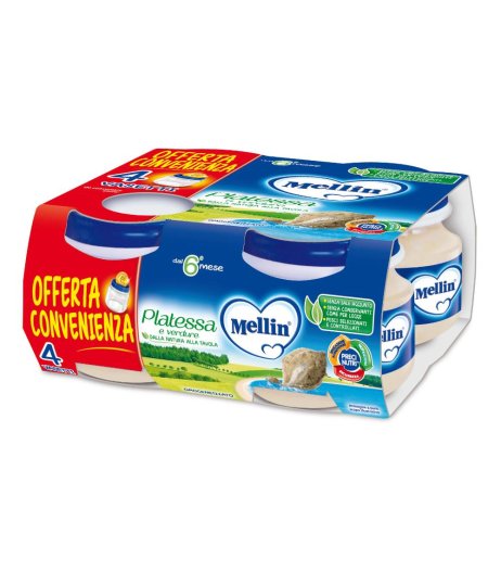 MELLIN OMOG PLATESSA 4X80G