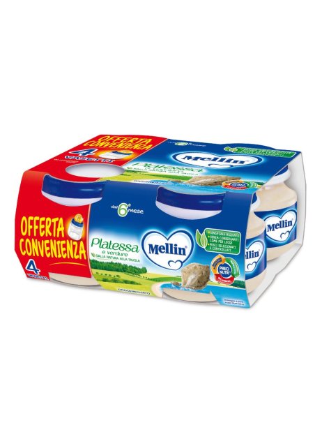 MELLIN OMOG PLATESSA 4X80G