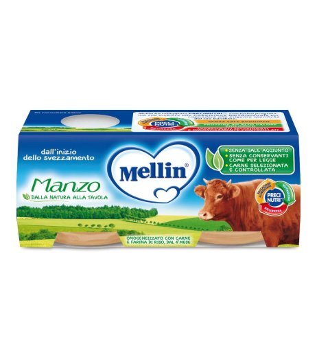 MELLIN OMOG MANZO 2X80G