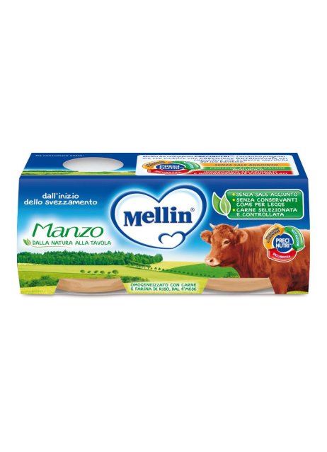 MELLIN OMOG MANZO 2X80G