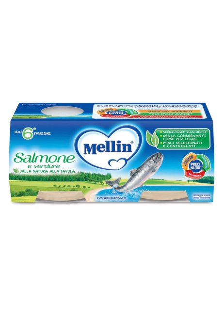 MELLIN OMOG SALMONE 2X80G