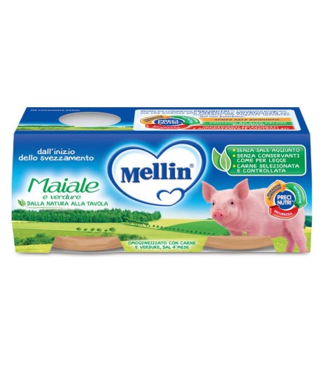 MELLIN OMOG MAIALE 2X80G