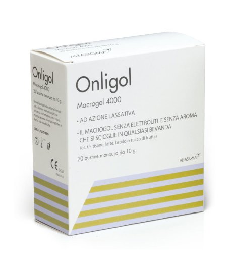 Onligol Macrogol 4000 20 bustine - Integratore Lassativo 