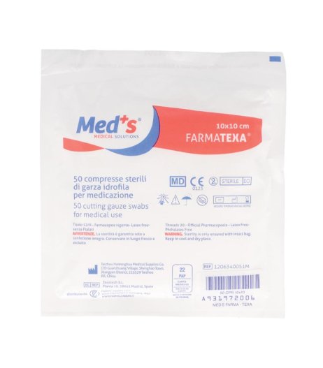 MEDS GARZA ST 12/8 10X10 50PZ