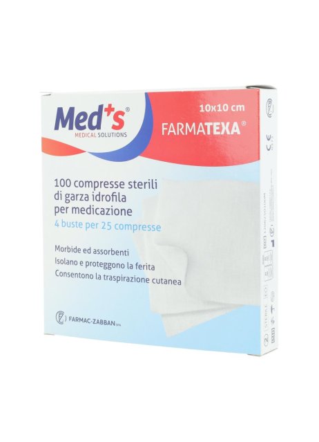 MEDS GARZA 12/8 10X10CM 100PZ