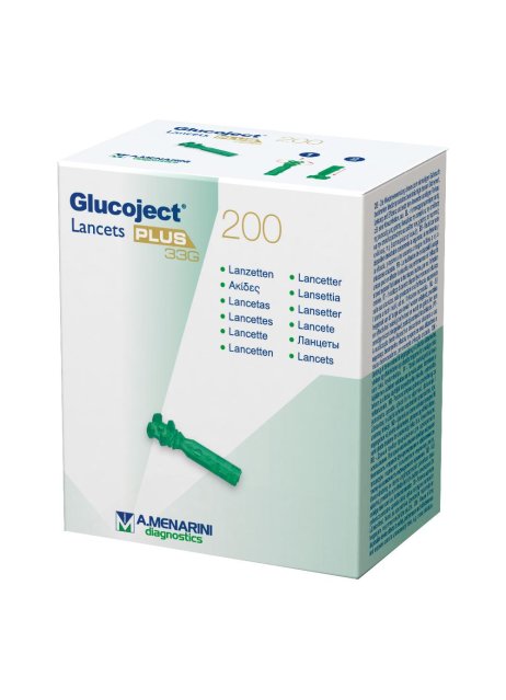 GLUCOJECT LANCETS PLUS G33 200PZ