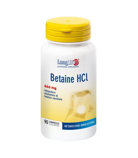 LONGLIFE BETAINE HCL 90CPR