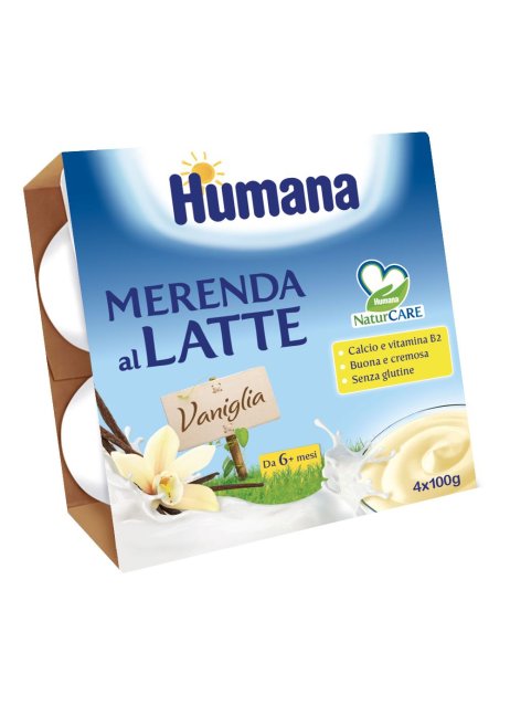 HUMANA MERENDA VANIGLIA 4X100G