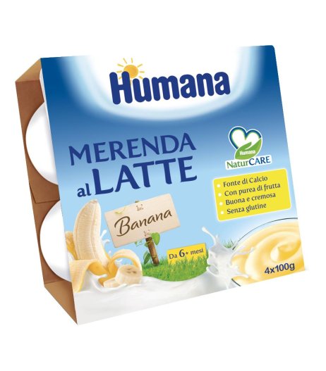 HUMANA MERENDA BANANA 4X100G