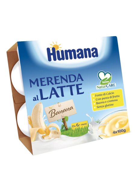 HUMANA MERENDA BANANA 4X100G