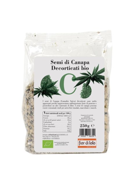 SEMI CANAPA DECORTIC BIO 250G