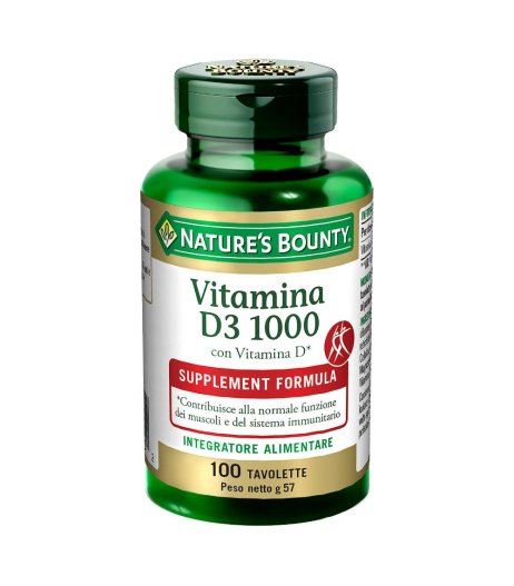 VITAMINA D3/1000 100TAV BOUNTY