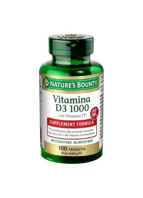 VITAMINA D3/1000 100TAV BOUNTY