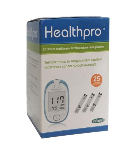 HEALTHPRO STRISCE REATT 25PZ