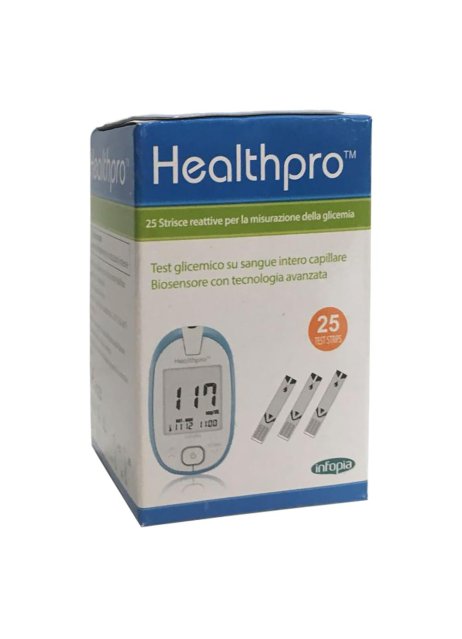 HEALTHPRO STRISCE REATT 25PZ