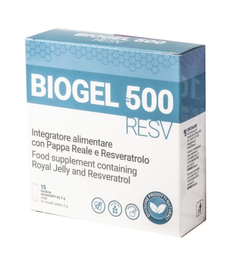 BIOGEL RESV 500MG 15BUST