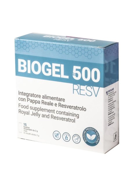 BIOGEL RESV 500MG 15BUST