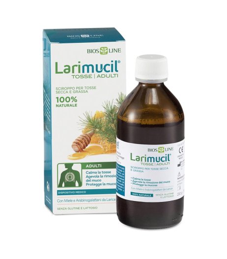 Larimucil Tosse Adulti 175 ml - Sciroppo Tosse Secca e Tosse Grassa