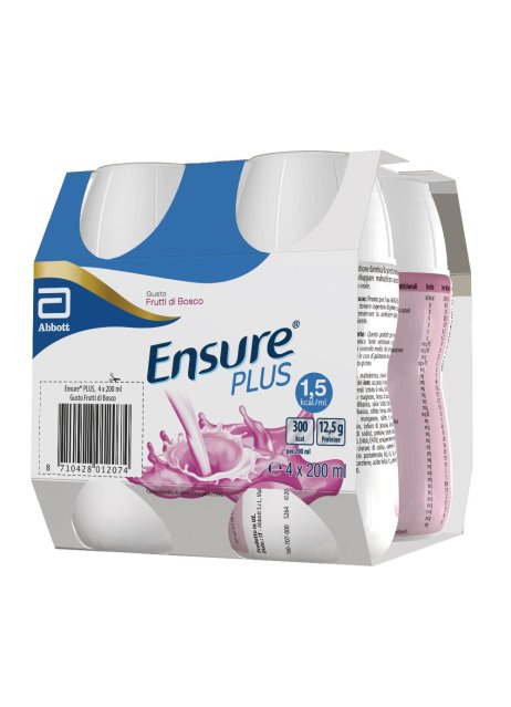 ENSURE PLUS FRUTTI BOSC 4X200ML