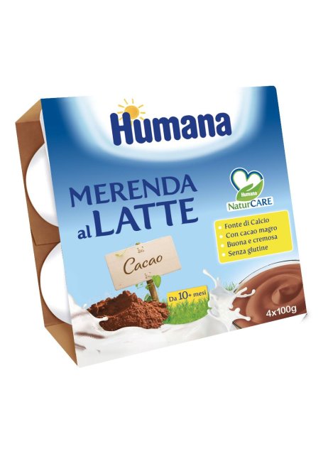 HUMANA MERENDA LATTE CIOC 4X100G