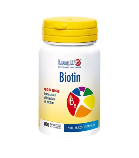 LONGLIFE BIOTIN 900MCG 100CPR