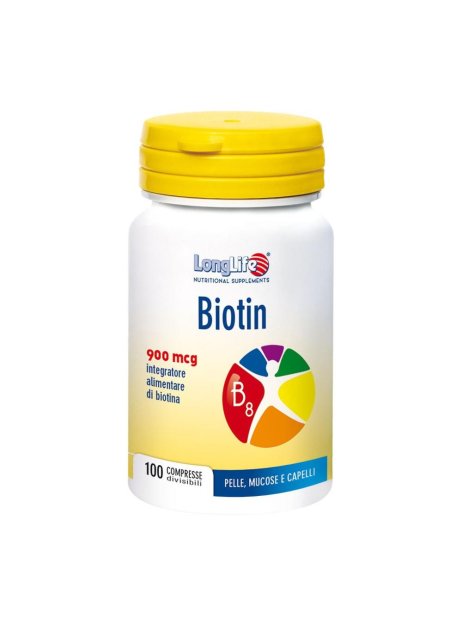 LONGLIFE BIOTIN 900MCG 100CPR