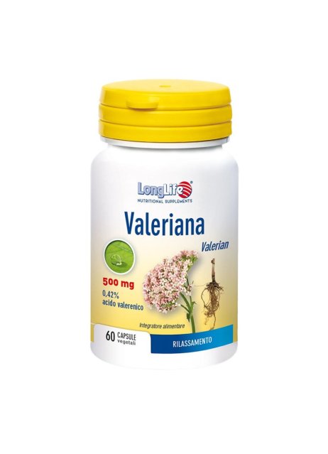 LONGLIFE VALERIANA 60CPS 500MG