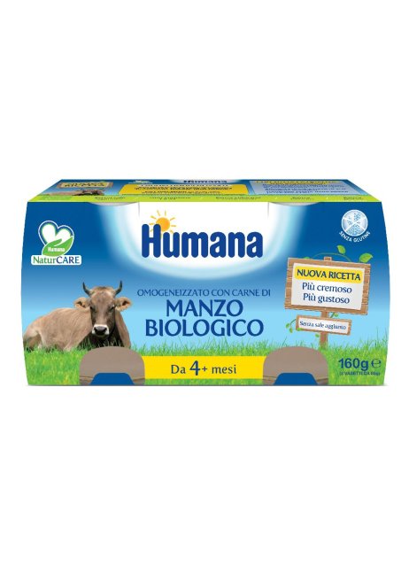 HUMANA OMOG MANZO BIO 2X80G