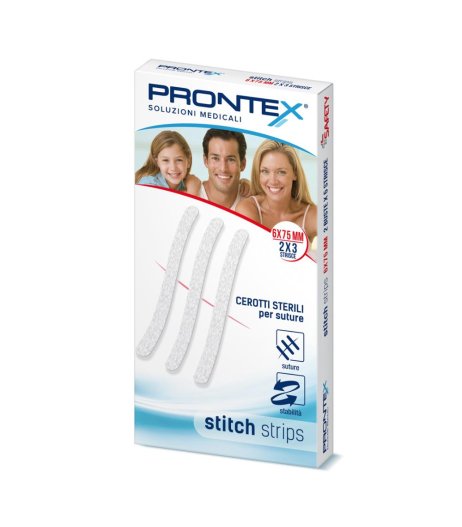 PRONTEX STITCH STRIPS 6X75 10P