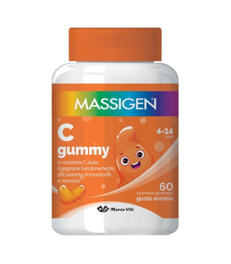 Massigen C Gummy 60 caramelle - Integratore di Vitamina C Per Bambini