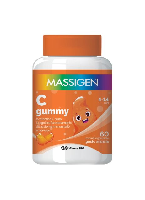 Massigen C Gummy 60 caramelle - Integratore di Vitamina C Per Bambini