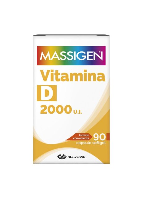 Massigen Vitamina D 2000 UI 90 capsule - Integratore Per Sistema Immunitario