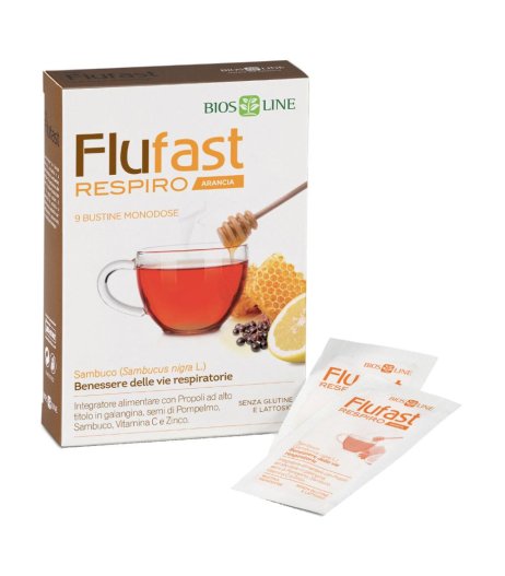 Flufast 9 bustine -  Integratore per le Vie Respiratorie