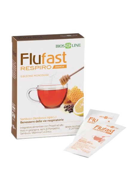 Flufast 9 bustine -  Integratore per le Vie Respiratorie