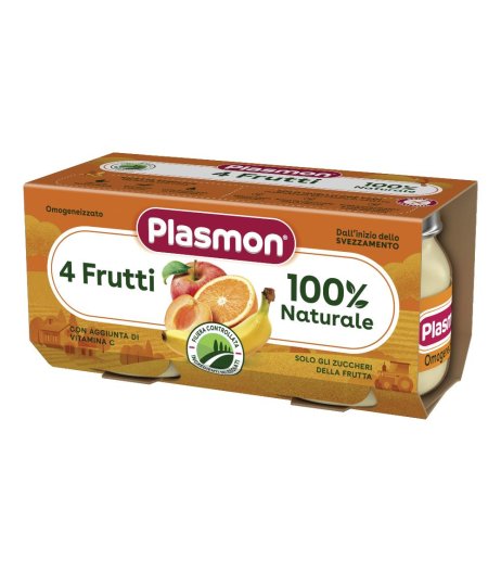 PLASMON OMOG 4 FRUTTI 2X80G