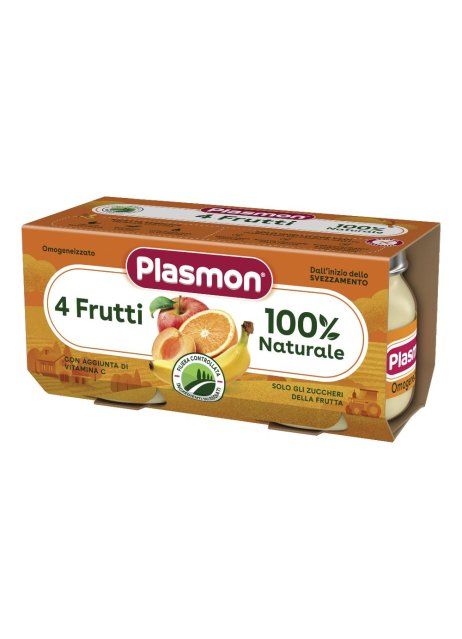 PLASMON OMOG 4 FRUTTI 2X80G