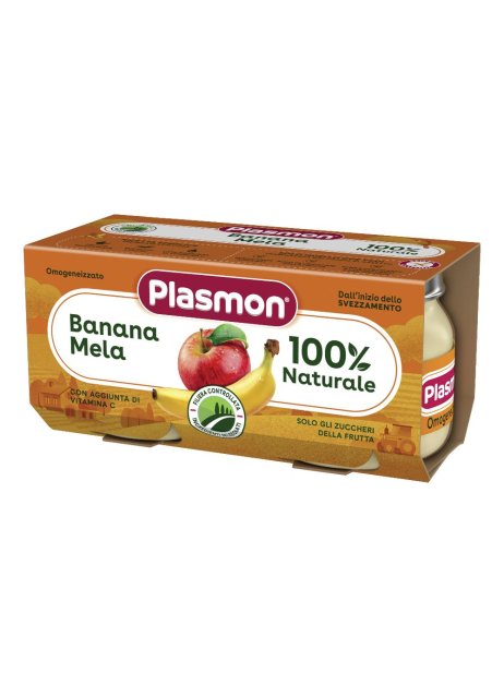 PLASMON OMOG BANANA MELA 2X80G