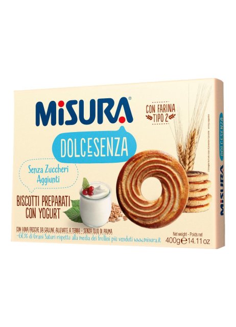 MISURA Bisc.Yogurt S/Z 400g