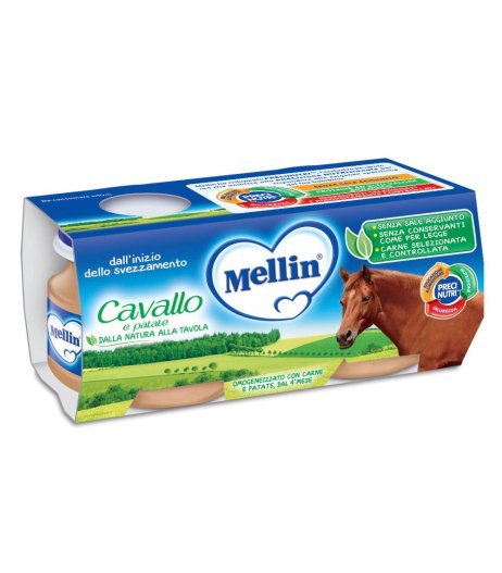 MELLIN OMO.CAVALLO PATAT 2X80G