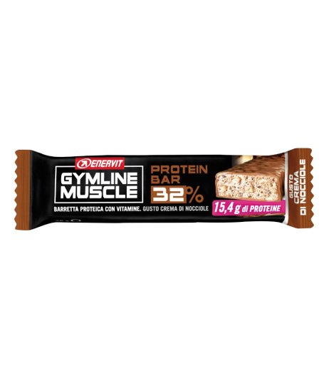 GYMLINE PROT BAR 32% CR NOCC