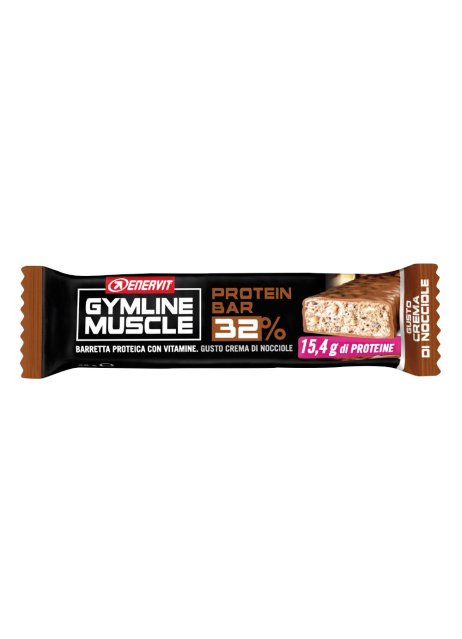 GYMLINE PROT BAR 32% CR NOCC