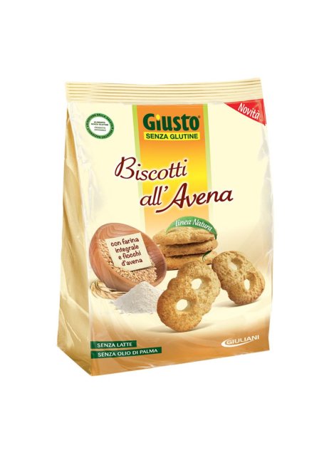 GIUSTO S/G Bisc.Avena 250g