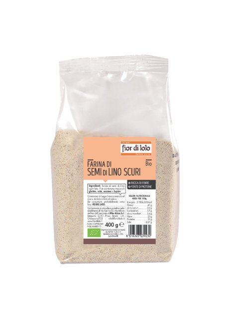 FARINA SEMI LINO SCURI BIO400G