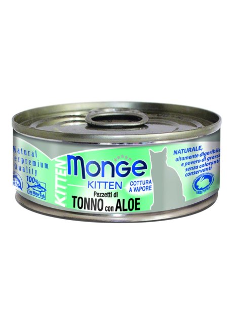 MONGE CAT TONNO/ALOE KITTEN 80